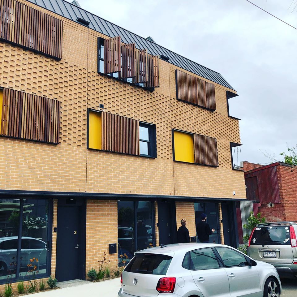 Barry Street Brick and CLT Townhouses, Brunswick